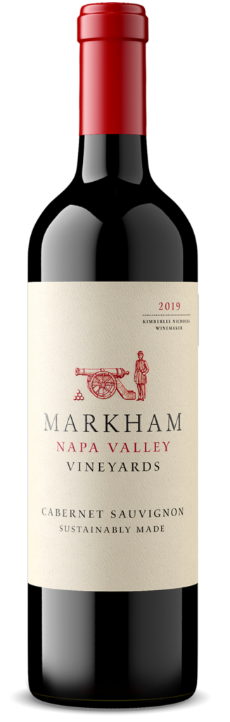 2019 Markham Cabernet Sauvignon Napa Valley Bottle Shot on transparent background