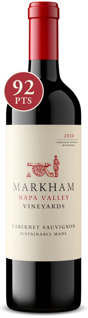 2020 Markham Cabernet Sauvignon Napa Valley Bottle Shot on transparent background