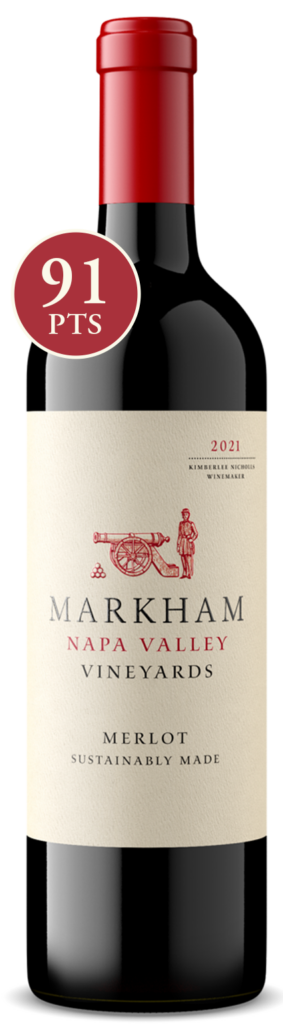 Bottle of 2021 Napa Valley Merlot - 91 pts