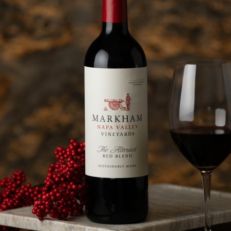 Bottle of The Altruist Red Blend