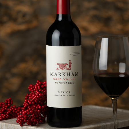 Bottle of Napa Valley Merlot