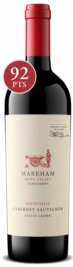 Bottle shot of Cabernet Sauvignon Younvtille with 92 point score icon